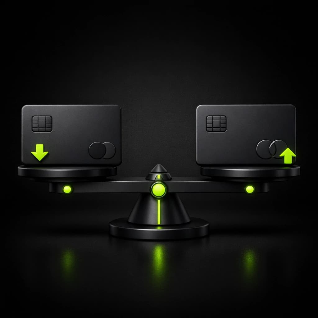 Débito ou Crédito: Qual Tem Menor Taxa e Quando Vale a Pena